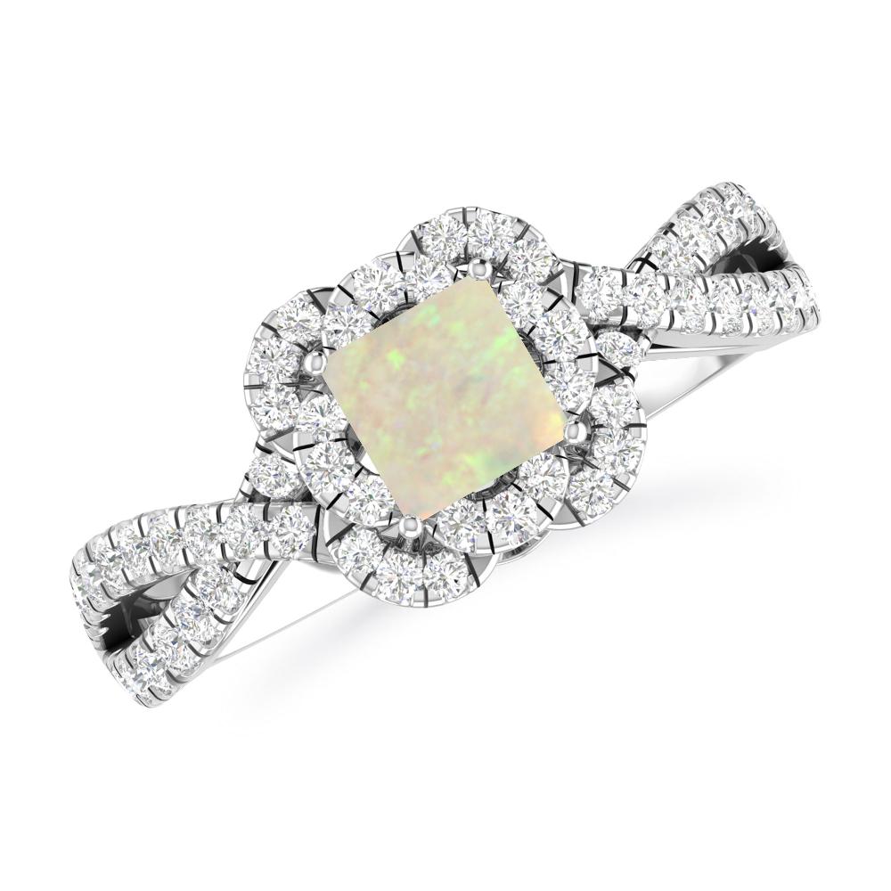 White Gold - Opal