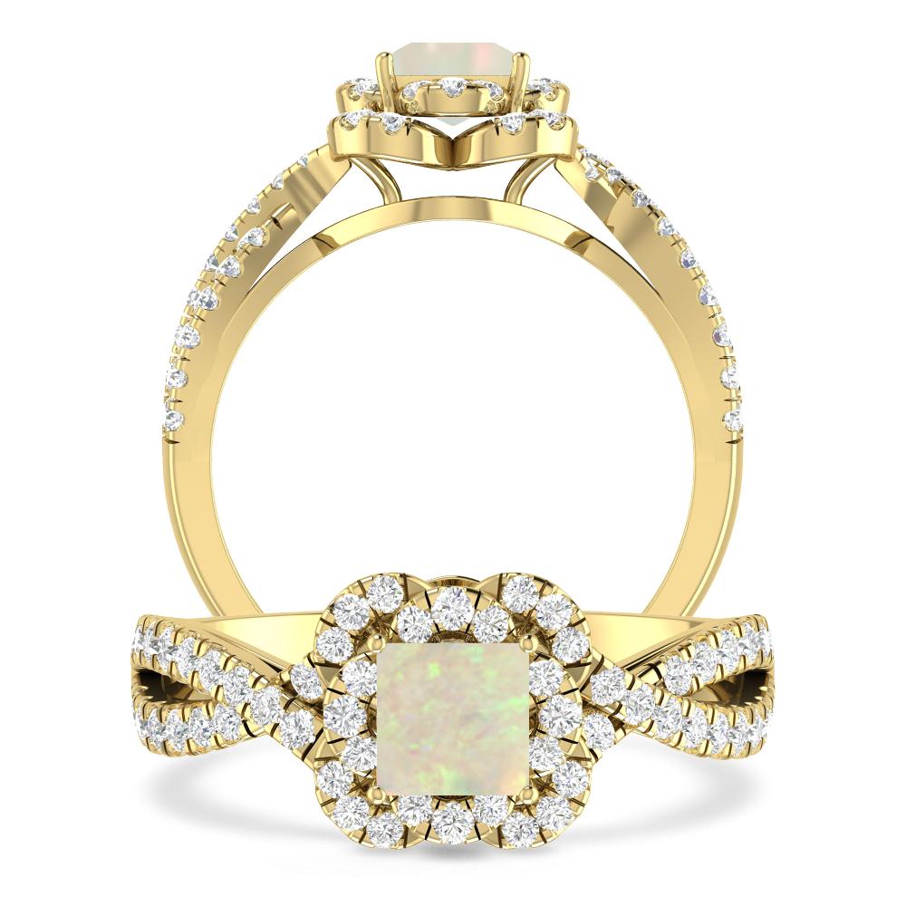 Yellow Gold - Opal