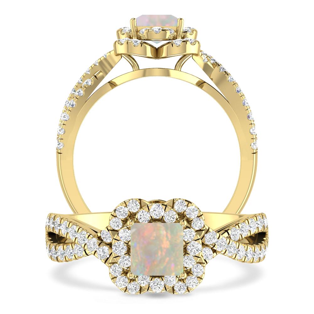 Yellow Gold - Opal
