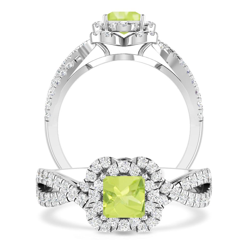 White Gold - Peridot