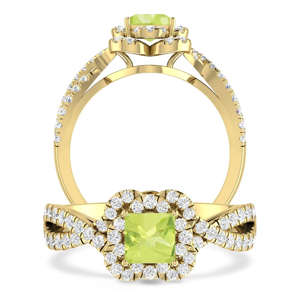 Yellow Gold - Peridot