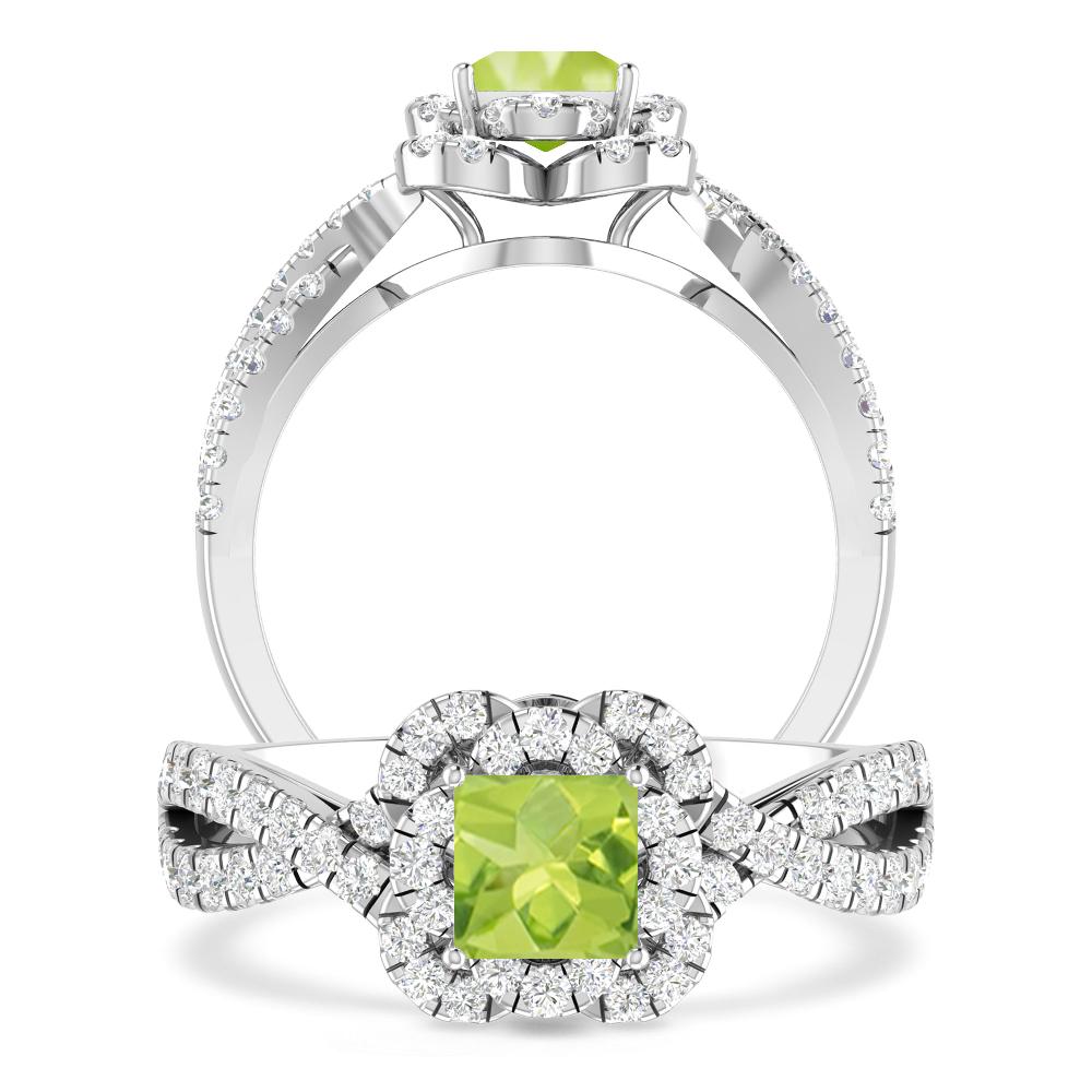 White Gold - Peridot
