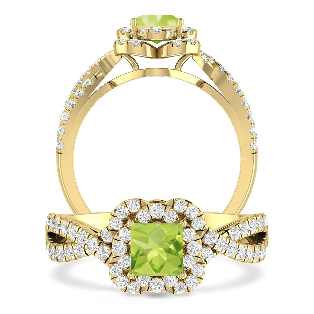 Yellow Gold - Peridot