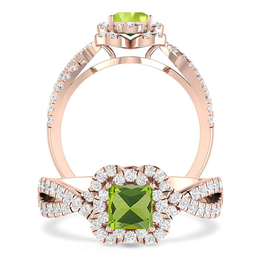 Rose Gold - Peridot