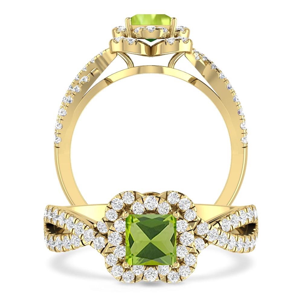 Yellow Gold - Peridot