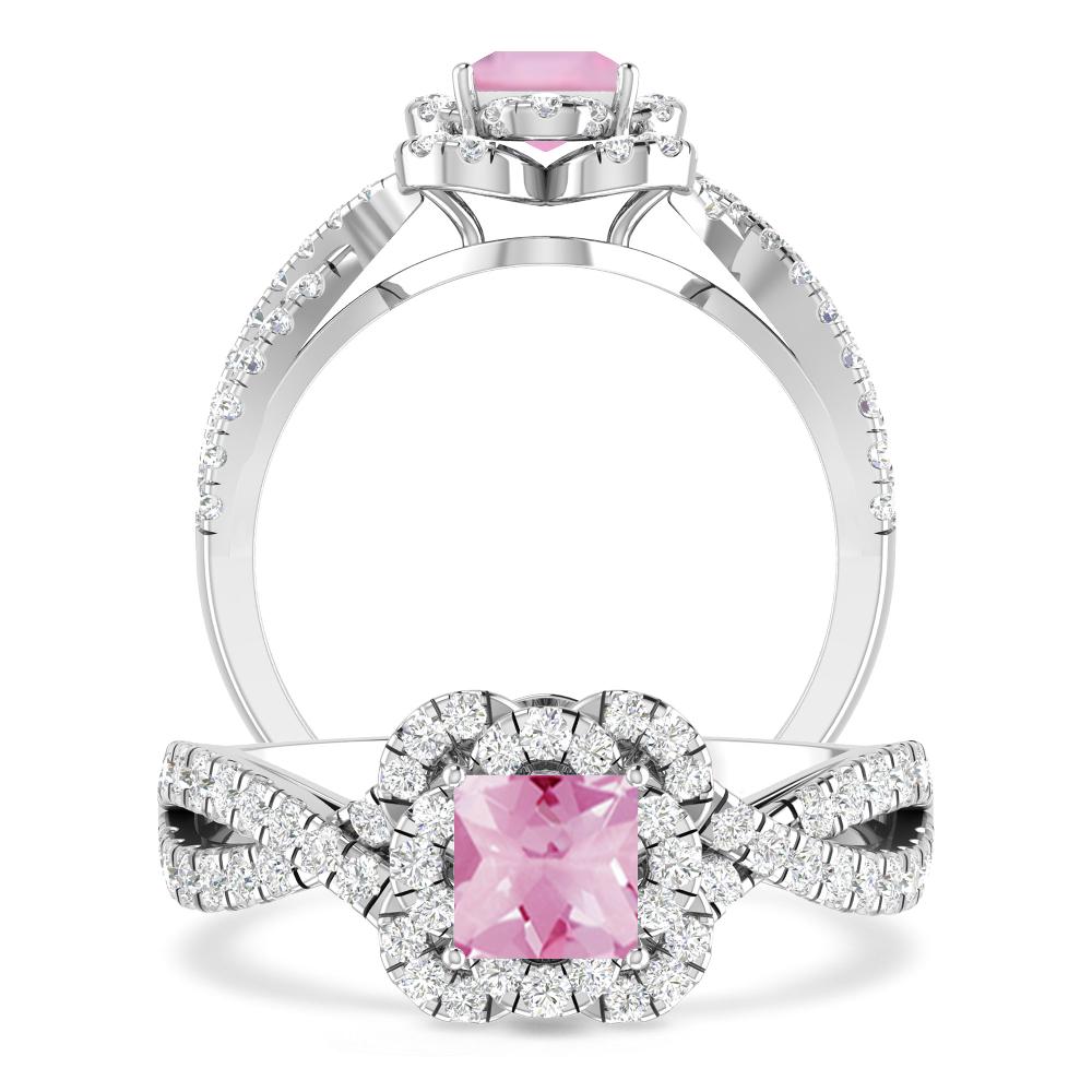 White Gold - Pink Tourmaline