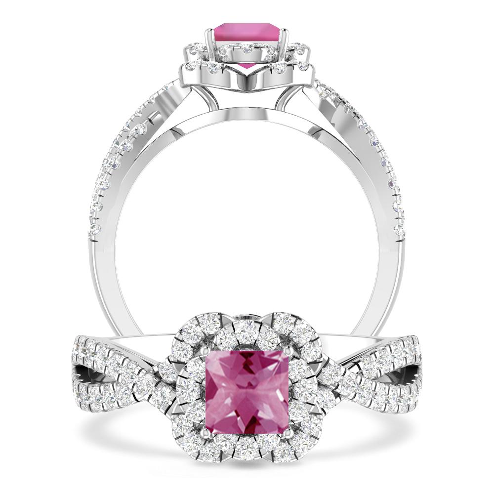 White Gold - Pink Tourmaline