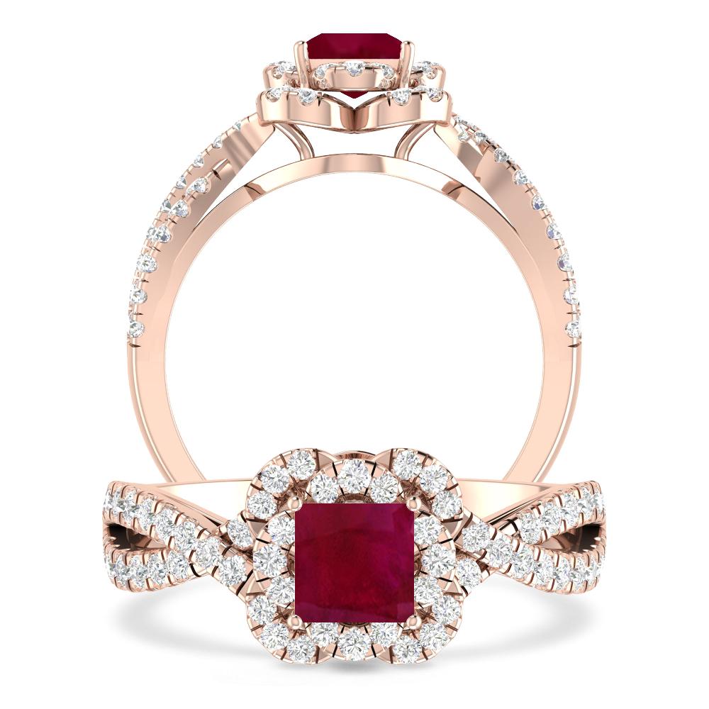 Rose Gold - Ruby