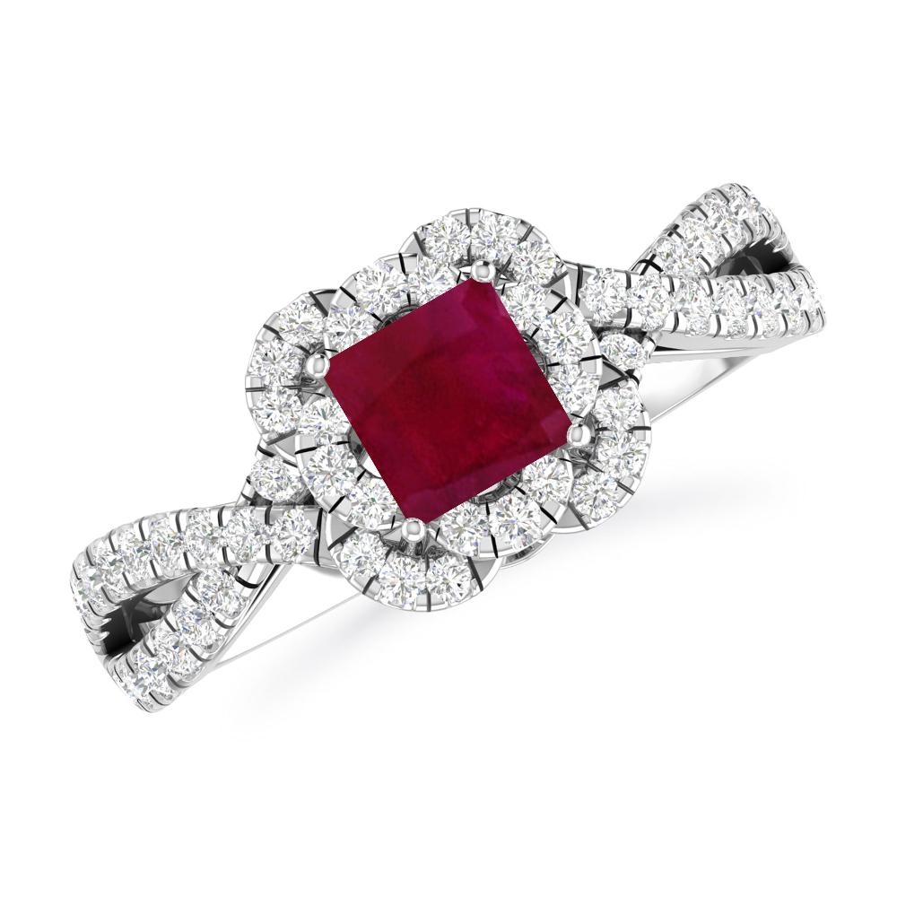White Gold - Ruby