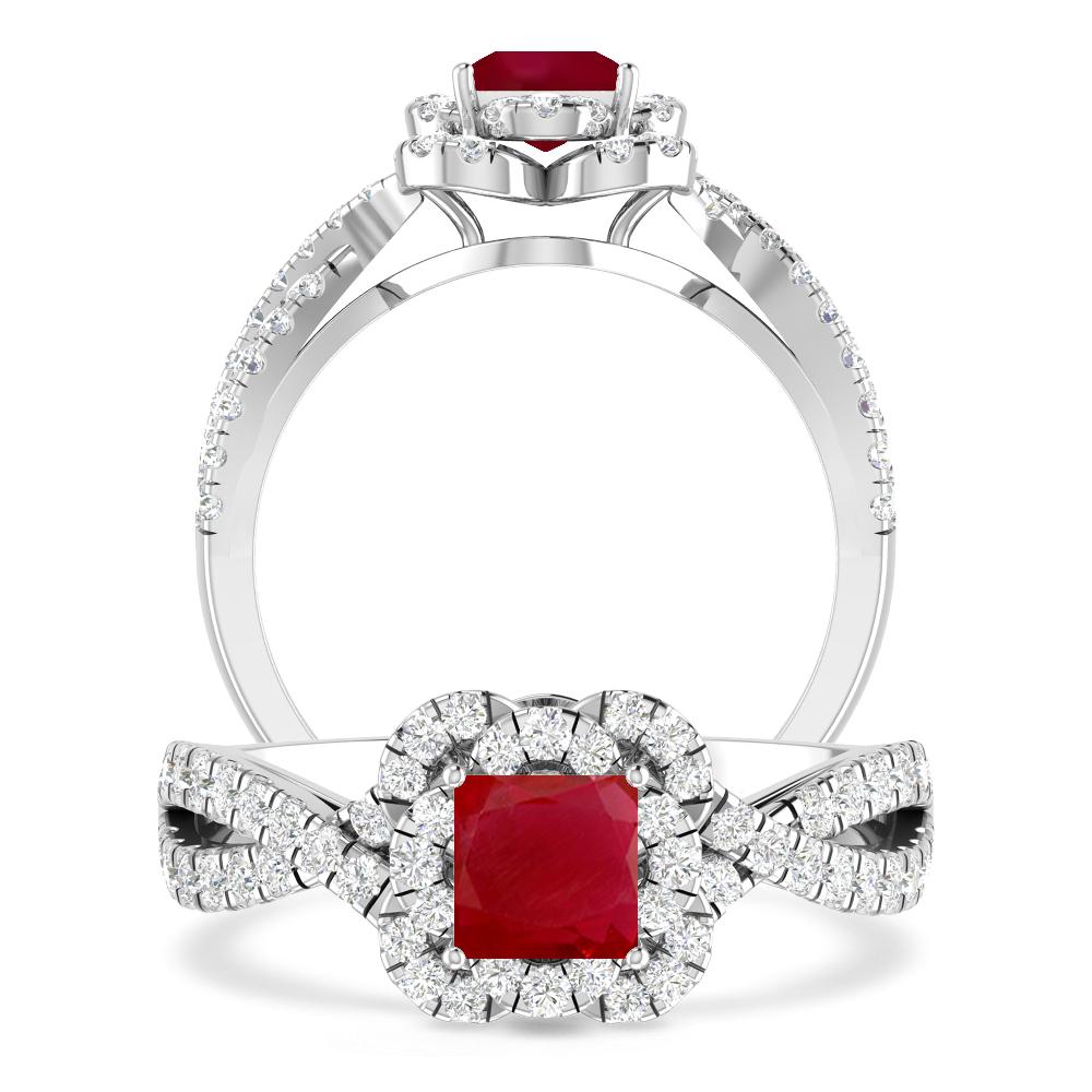White Gold - Ruby