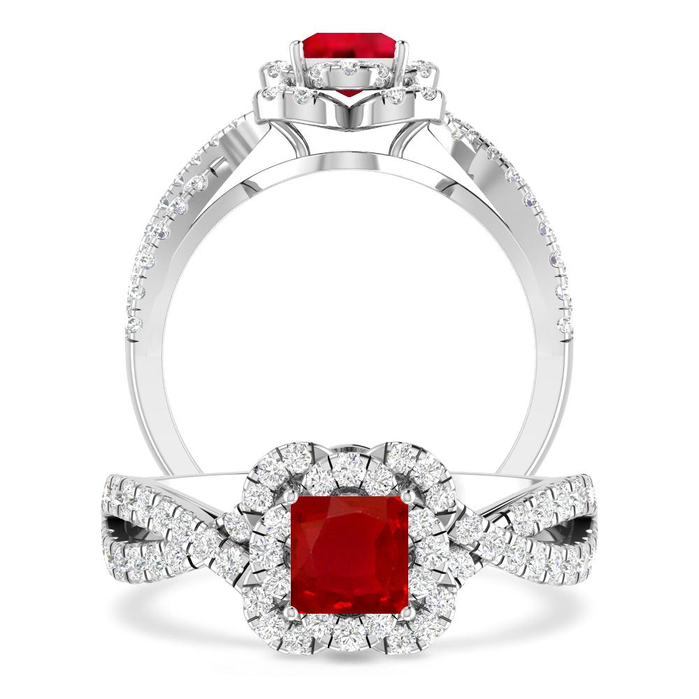 White Gold - Ruby