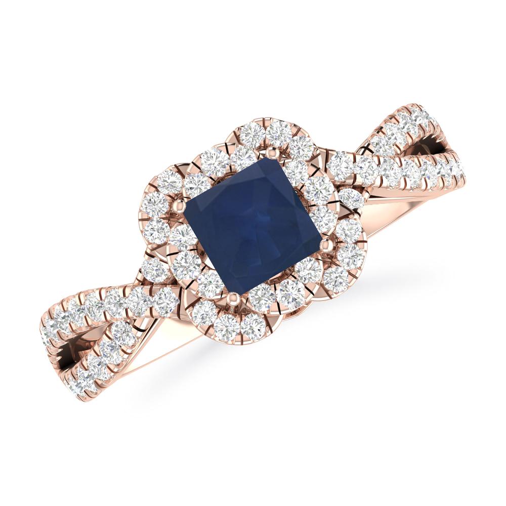 Rose Gold - Sapphire