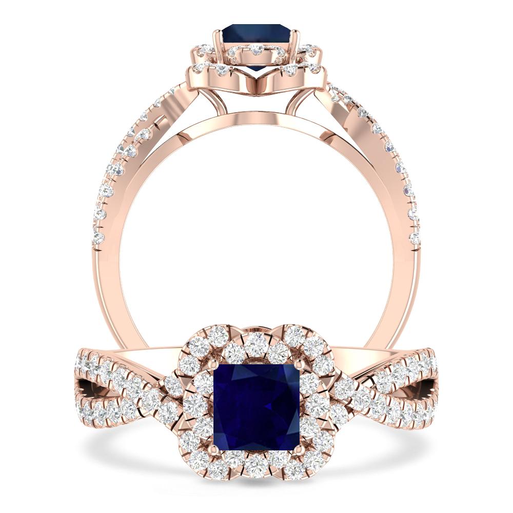 Rose Gold - Sapphire