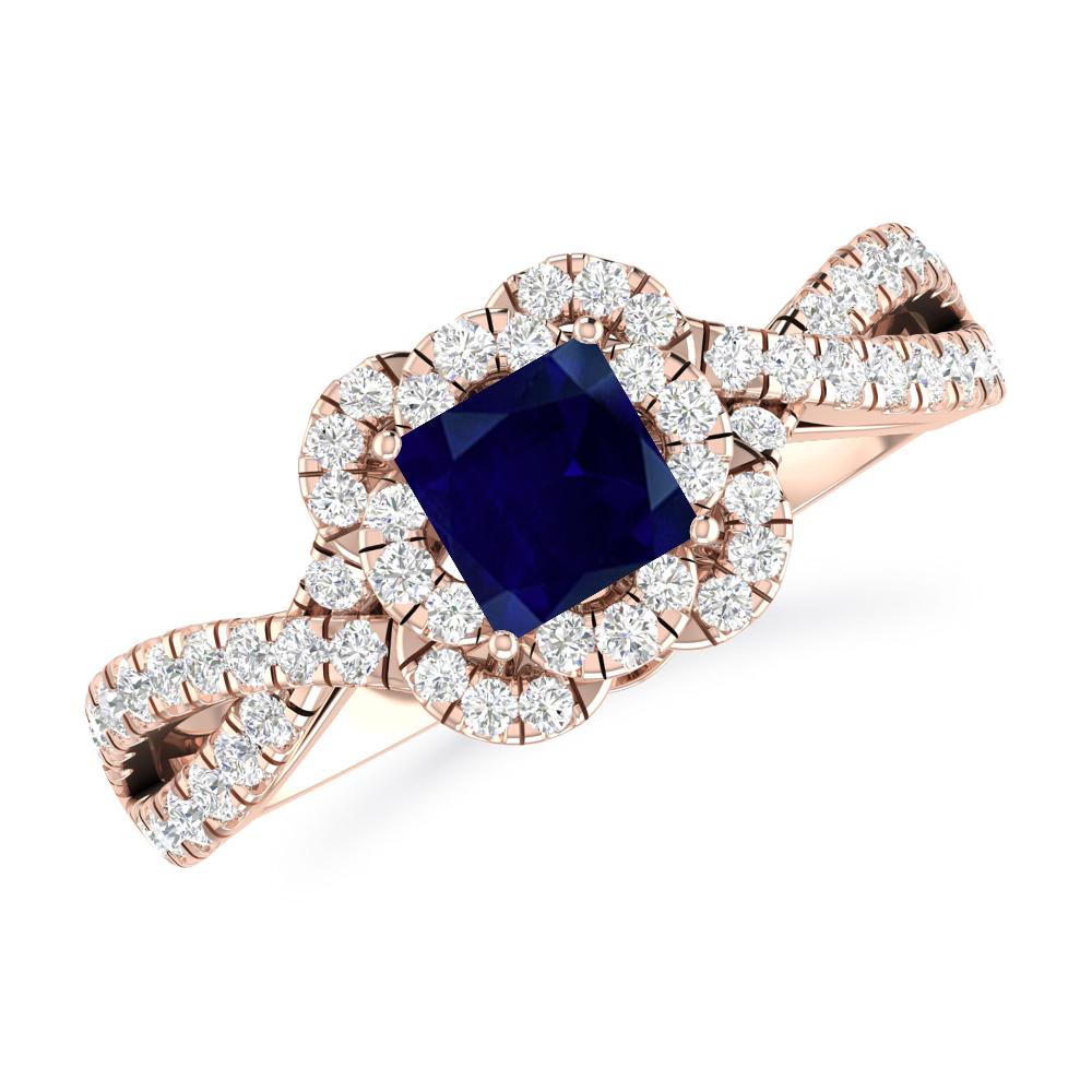 Rose Gold - Sapphire