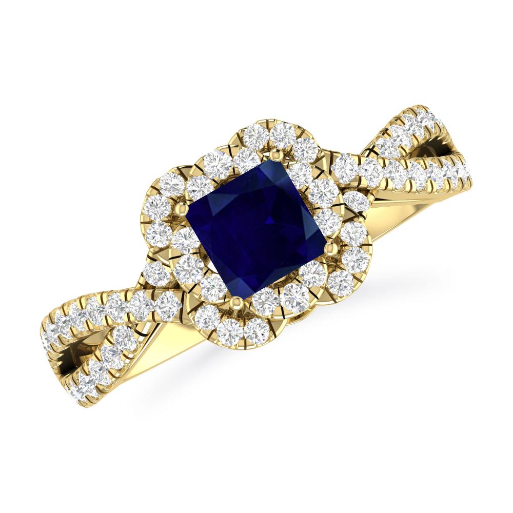 Yellow Gold - Sapphire