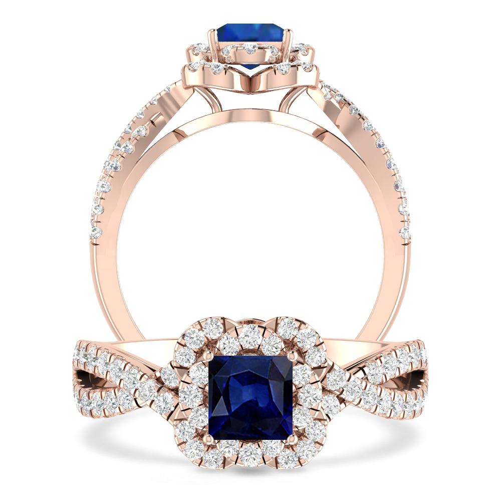 Rose Gold - Sapphire