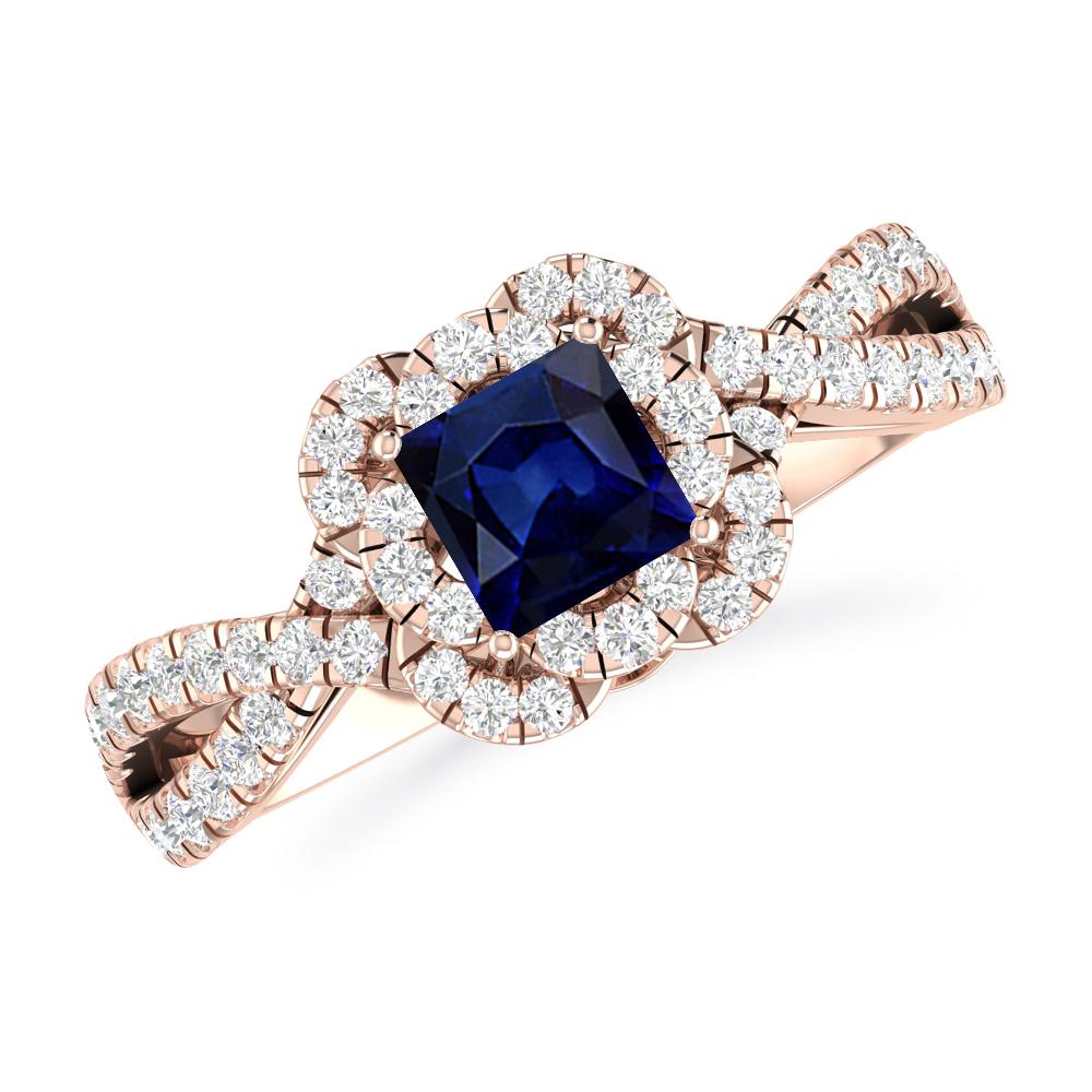 Rose Gold - Sapphire