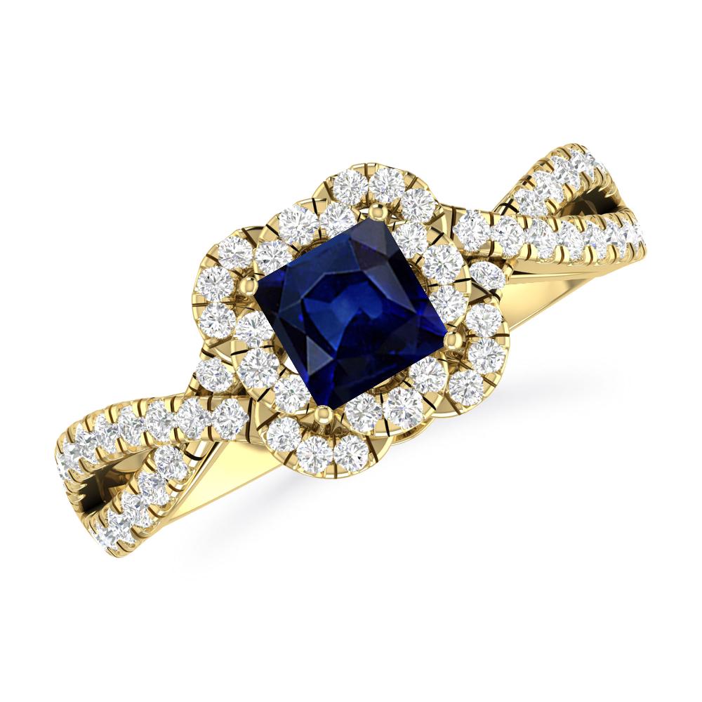 Yellow Gold - Sapphire