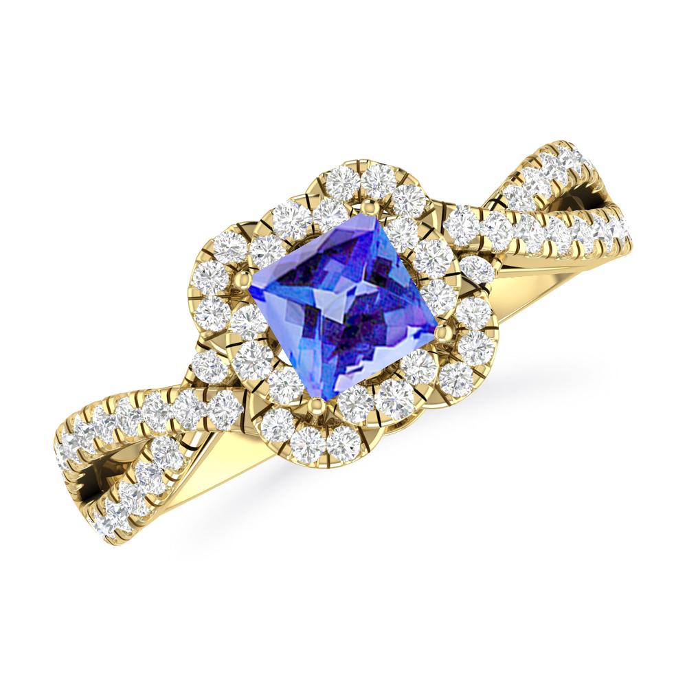 Yellow Gold - Tanzanite