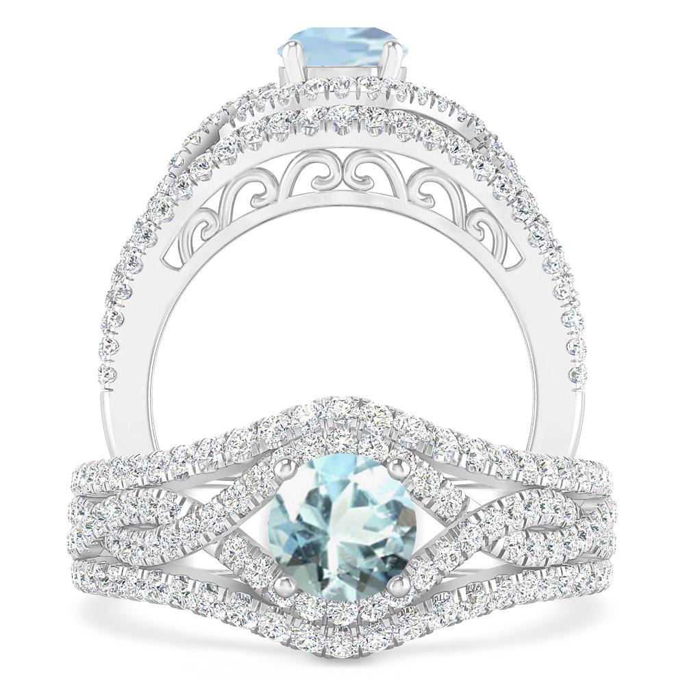 White Gold - Aquamarine
