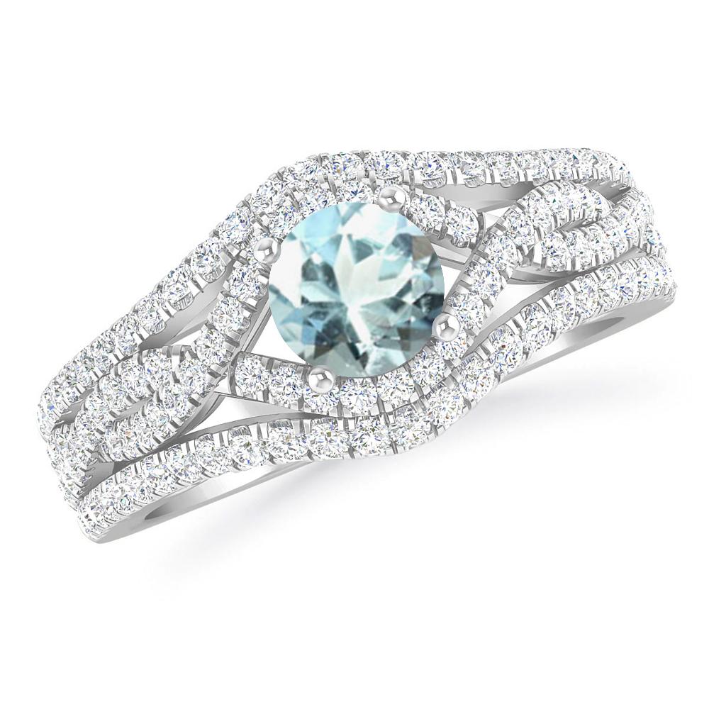 White Gold - Aquamarine