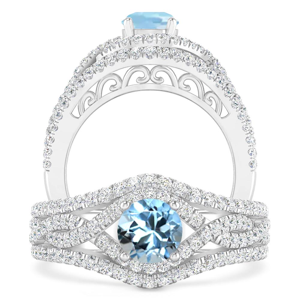 White Gold - Aquamarine