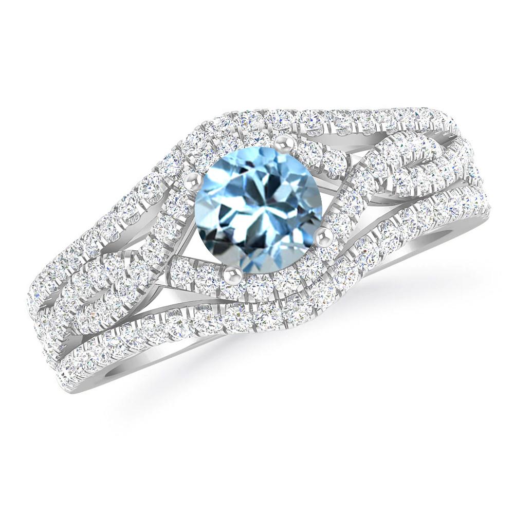 White Gold - Aquamarine