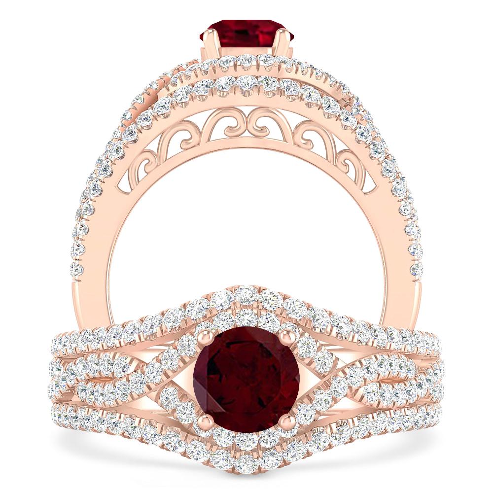 Rose Gold - Garnet