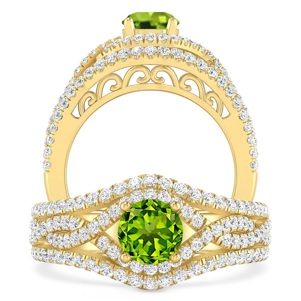 Yellow Gold - Peridot