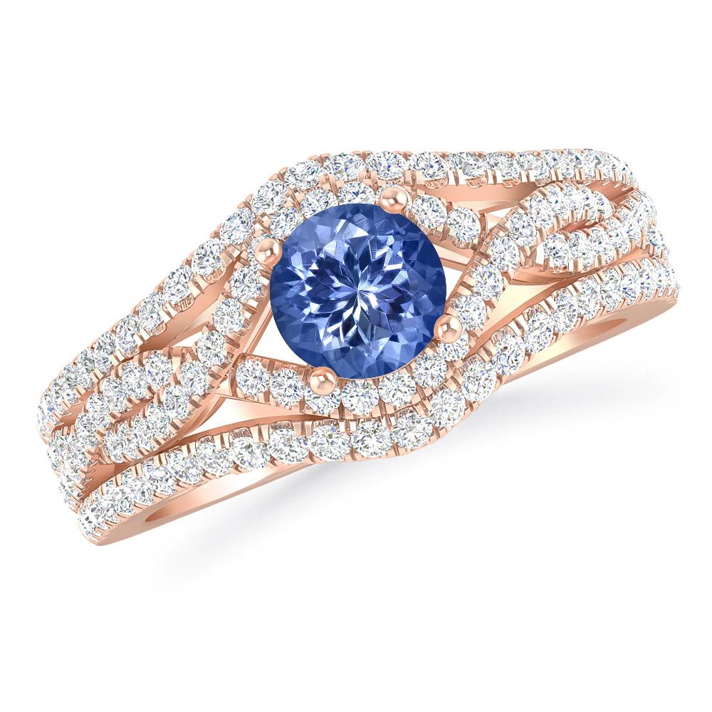 Rose Gold - Tanzanite