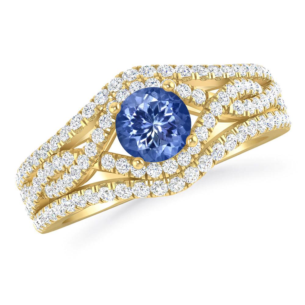 Yellow Gold - Tanzanite