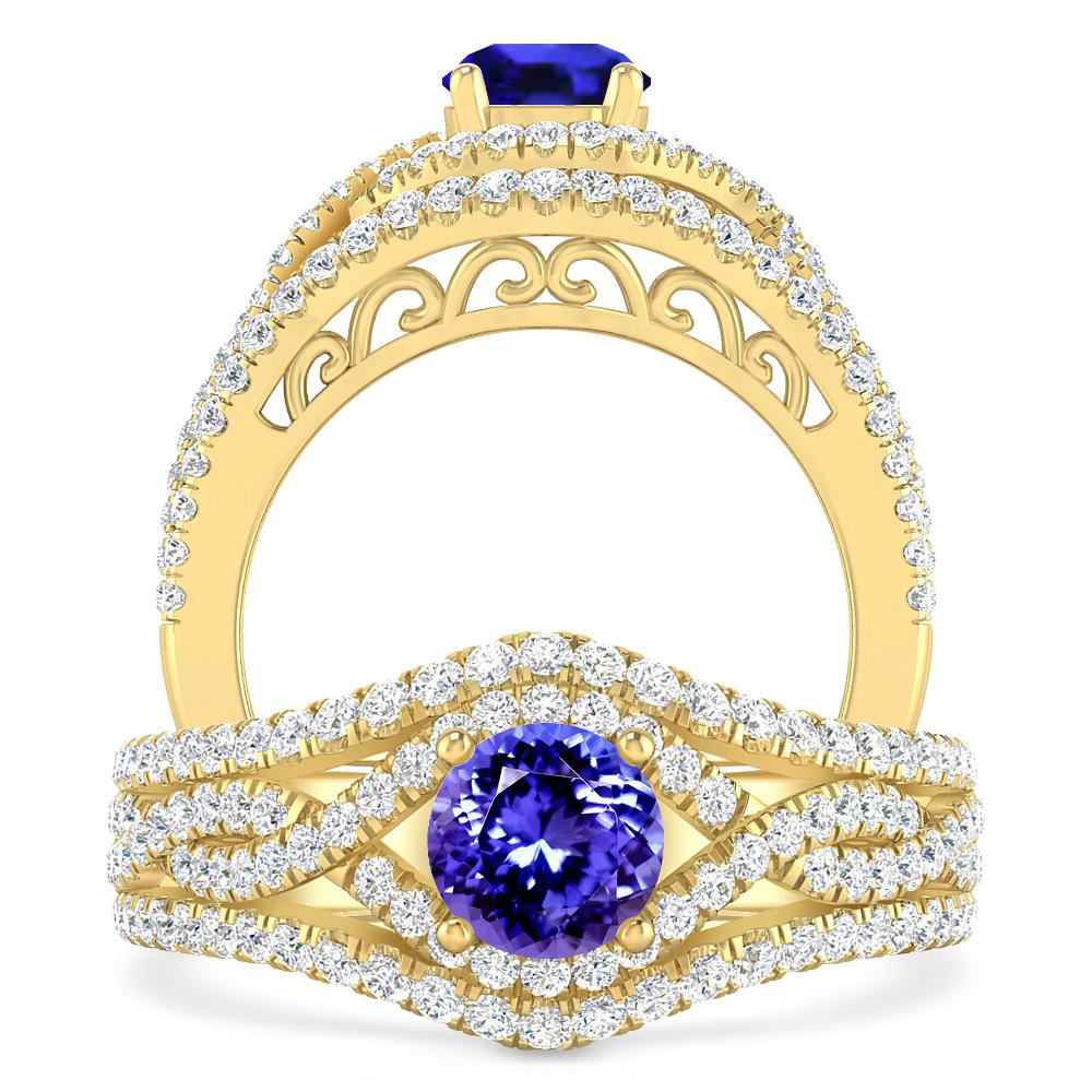 Yellow Gold - Tanzanite