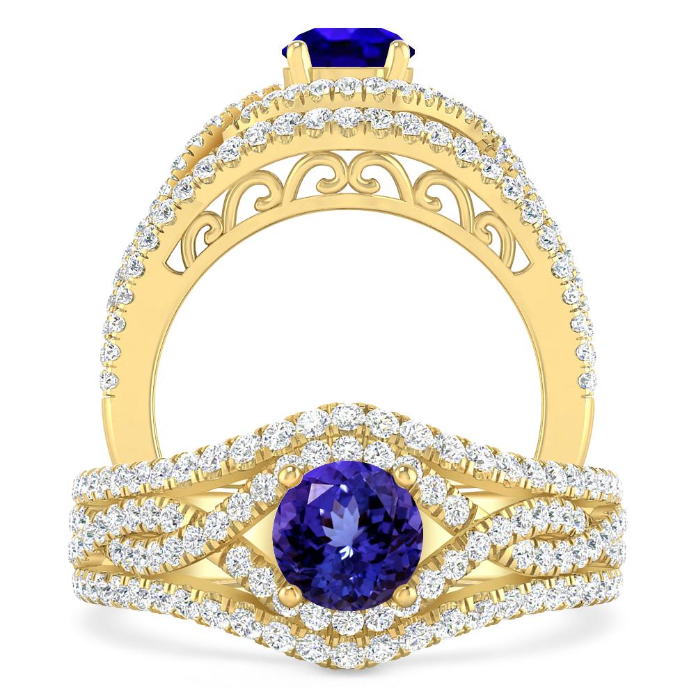 Yellow Gold - Tanzanite