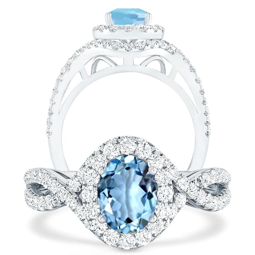 White Gold - Aquamarine