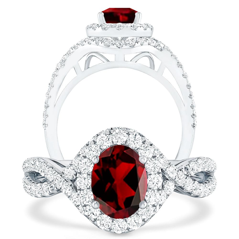 White Gold - Garnet