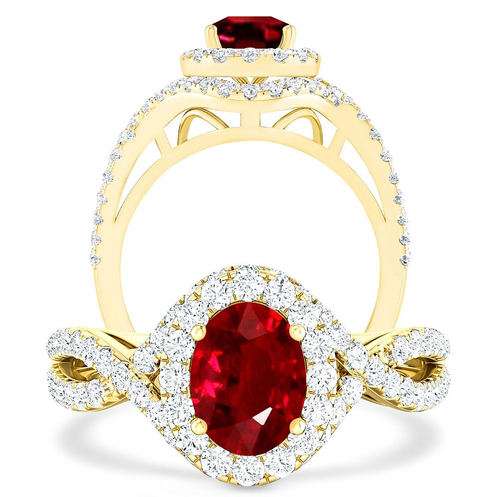 Yellow Gold - Ruby