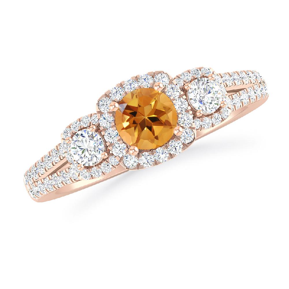 Rose Gold - Citrine