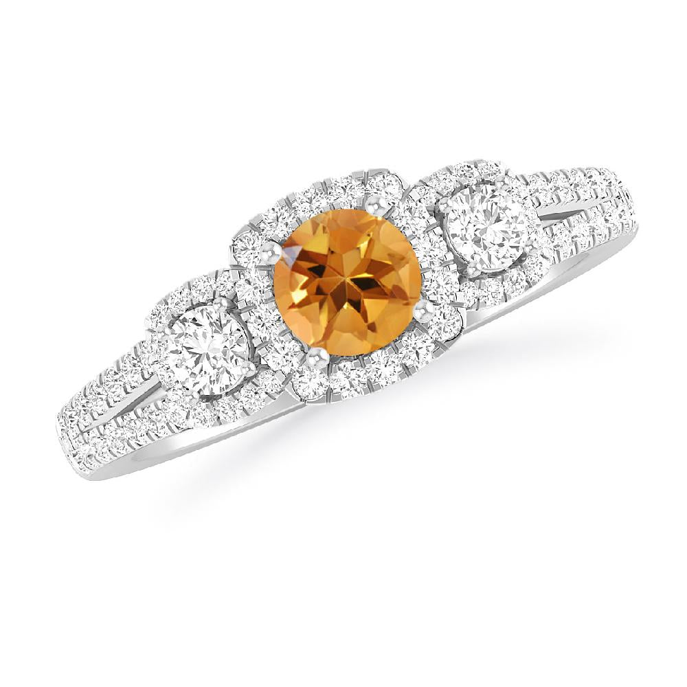 White Gold - Citrine