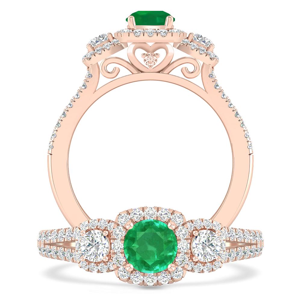 Rose Gold - Emerald