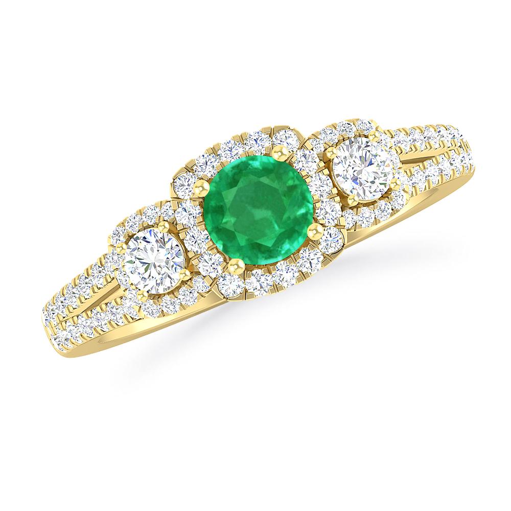 Yellow Gold - Emerald