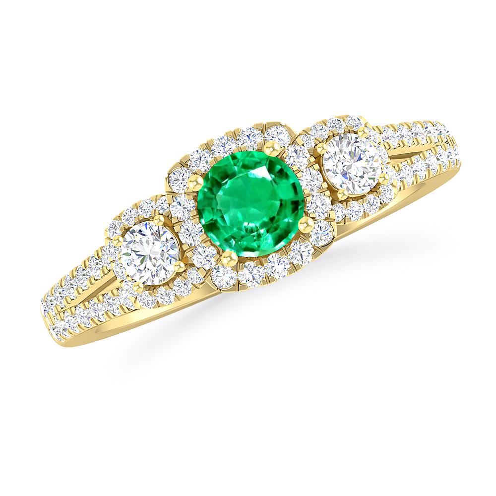 Yellow Gold - Emerald