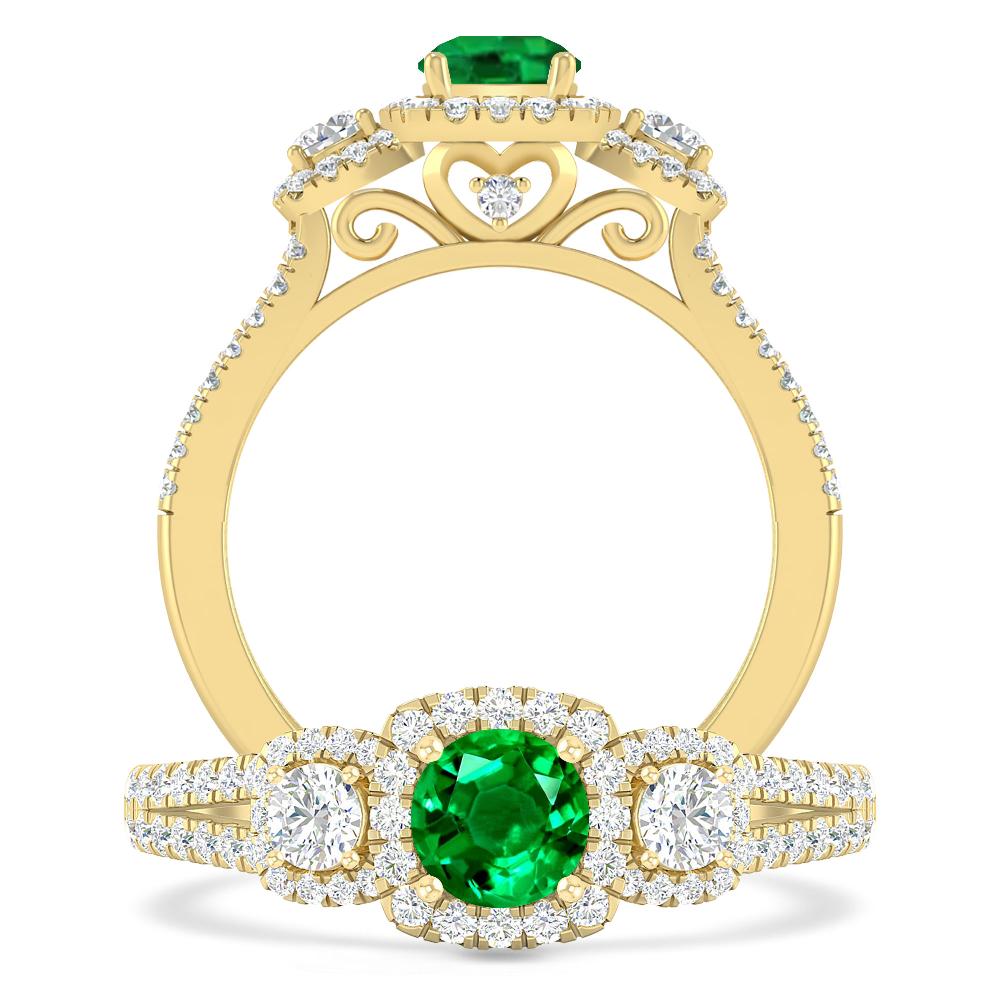 Yellow Gold - Emerald