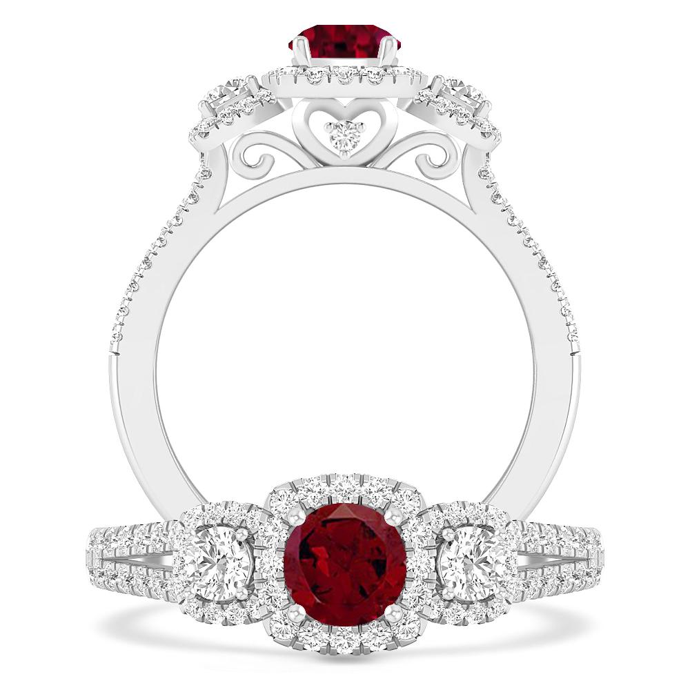 White Gold - Garnet