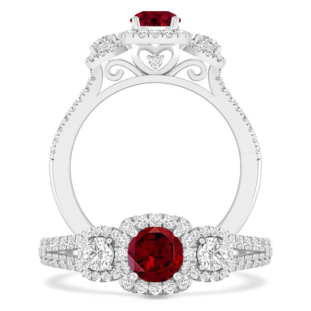 White Gold - Garnet