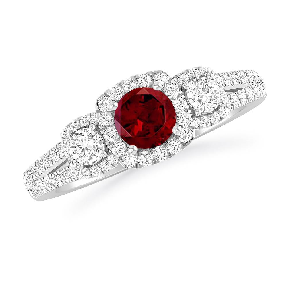 White Gold - Garnet