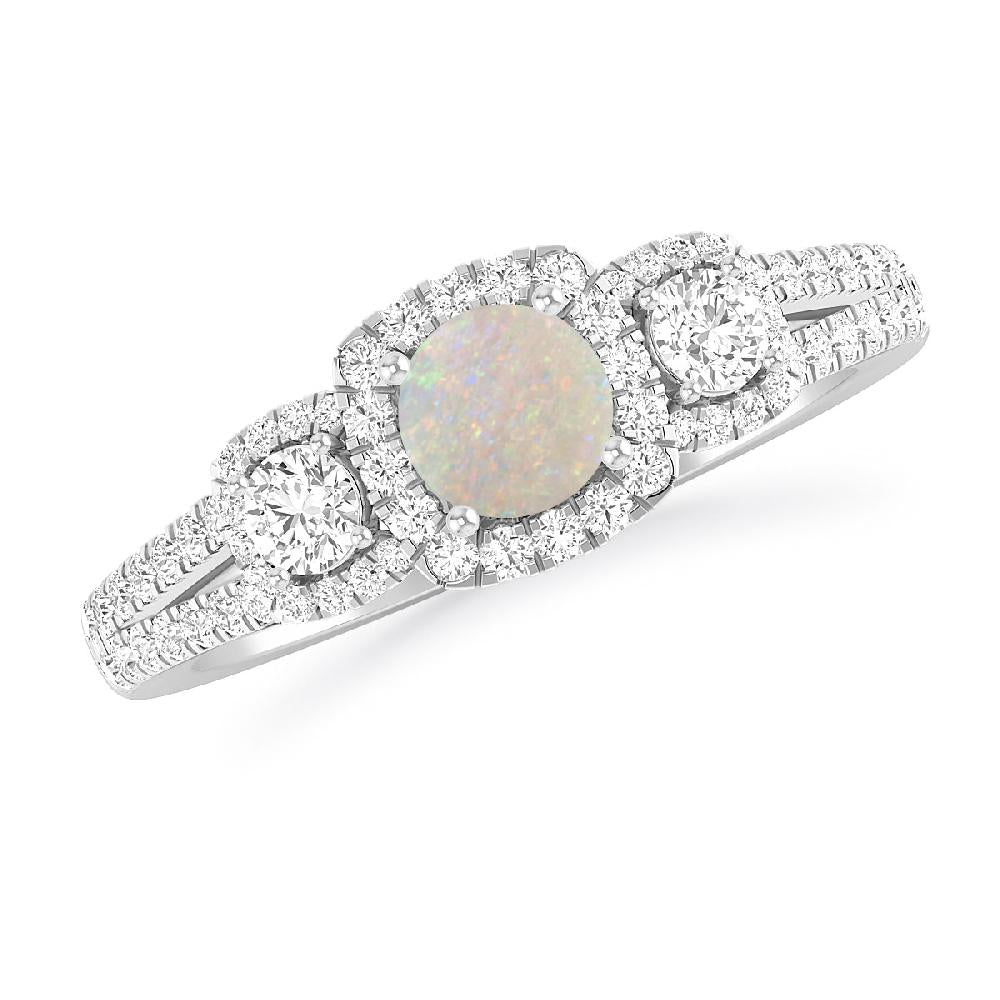 White Gold - Opal