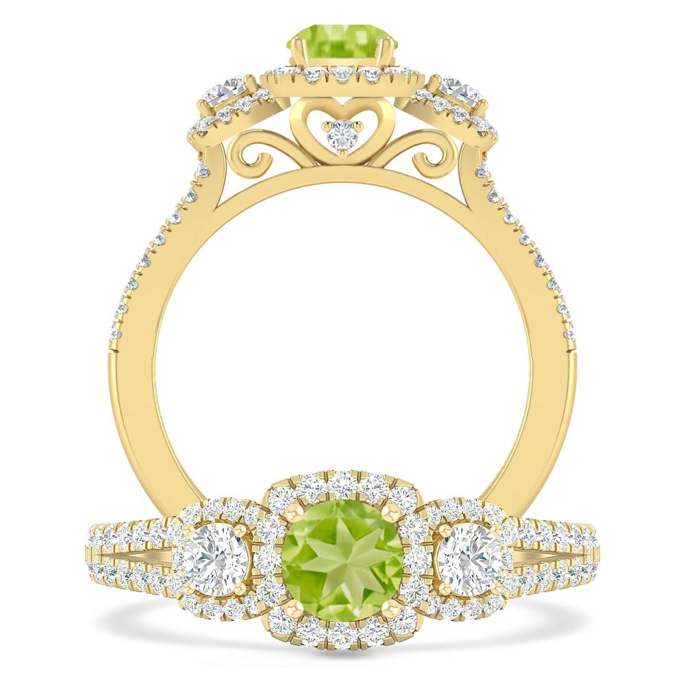 Yellow Gold - Peridot