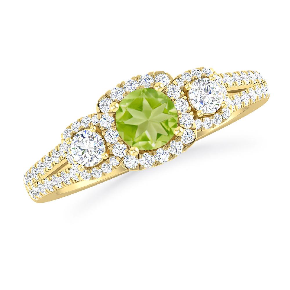 Yellow Gold - Peridot