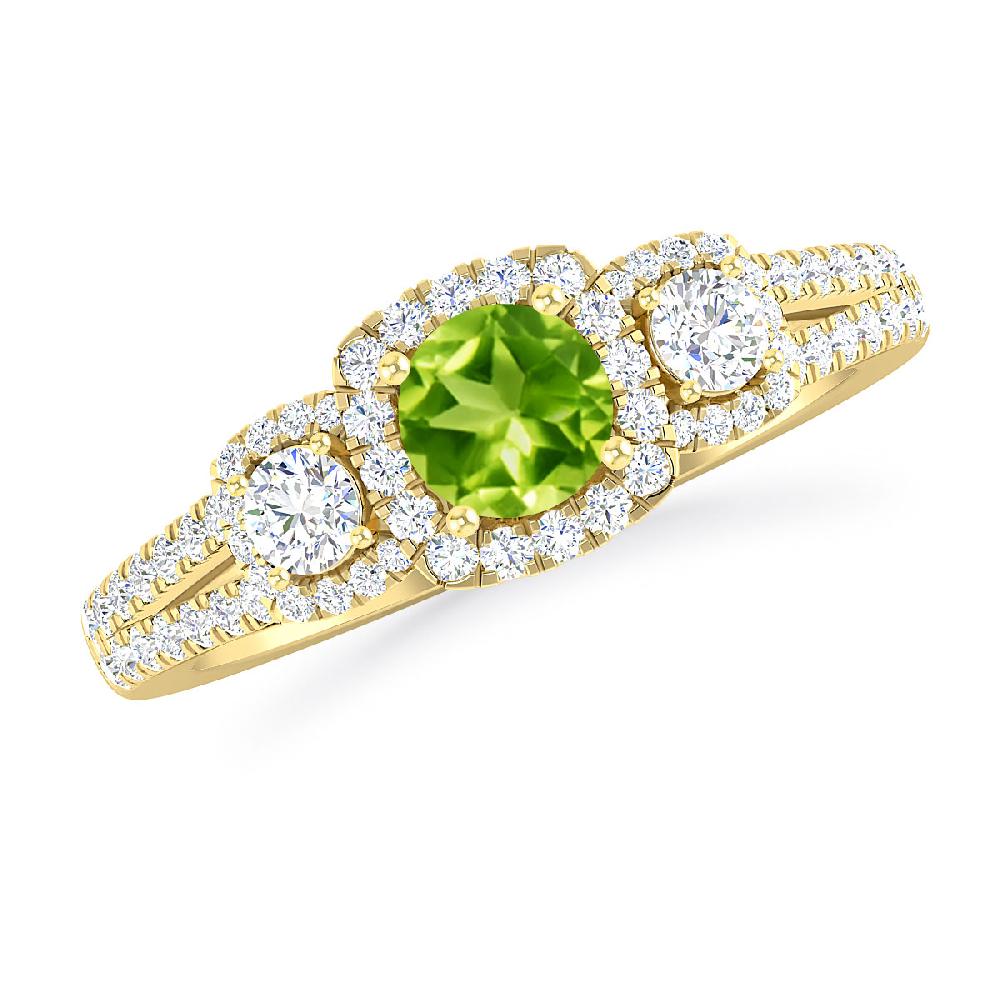 Yellow Gold - Peridot