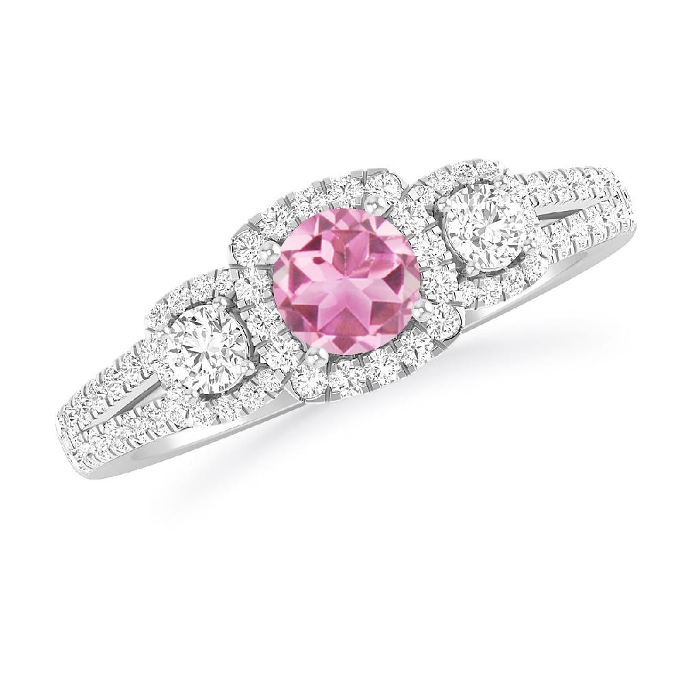 White Gold - Pink Tourmaline